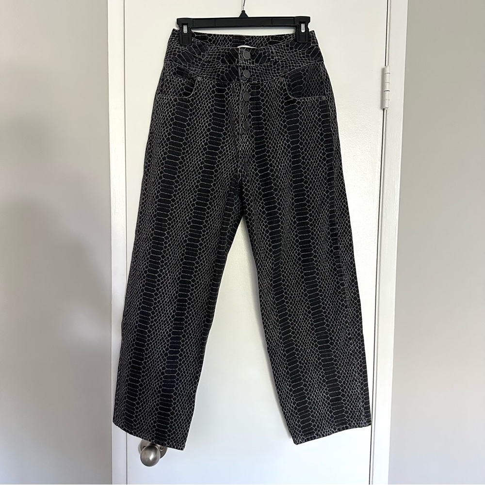 JOIE Snake Print Denim Jean - Size 27